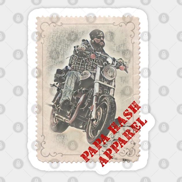 Papa Hash Apparel: Stamp Sticker by Papa Hash's House of Art